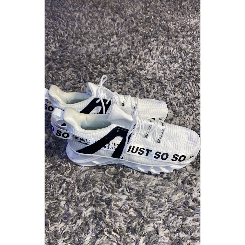 UMYOGO Mens Athletic Tennis Shoes, White, EURO 45 (US‎ 11)